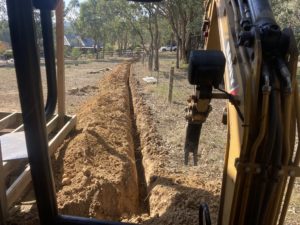 Trenching operation