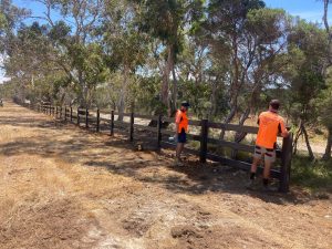 Rural PVC Post & 3 x rail fence