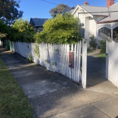 Before - Old Picket fence